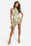 Boohoo 44 Xxl Stylowa Sukienka Mini Wzorzysta R13214