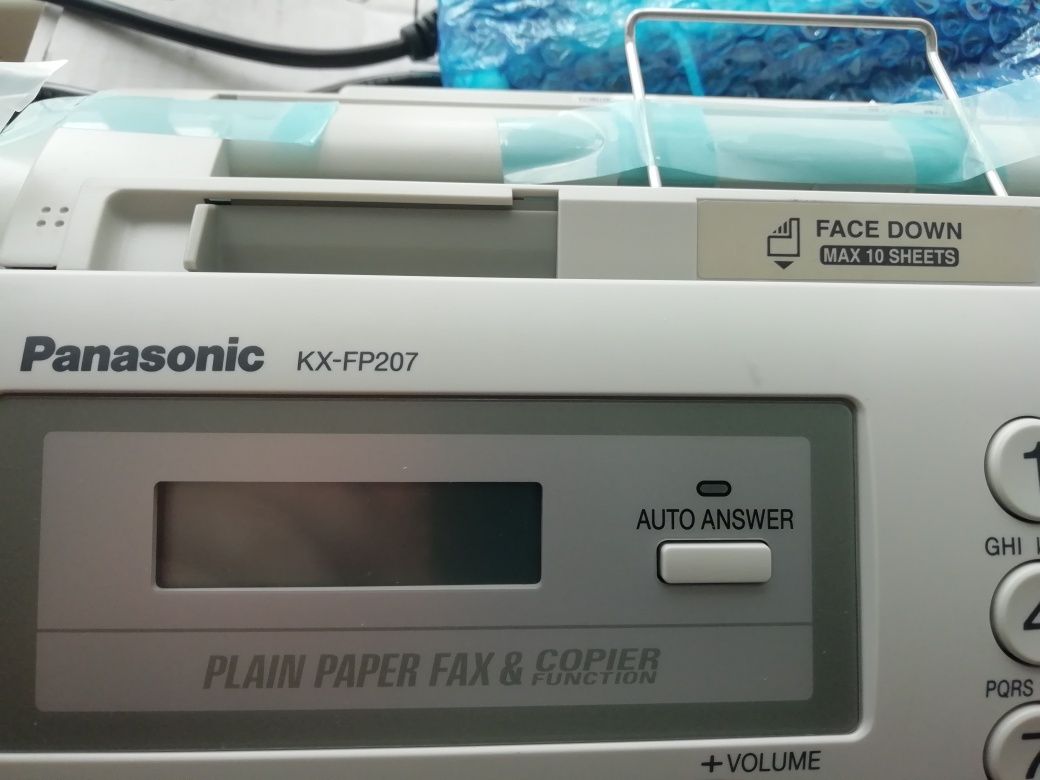 Абсолютно новий факс Panasonic KX-FP207