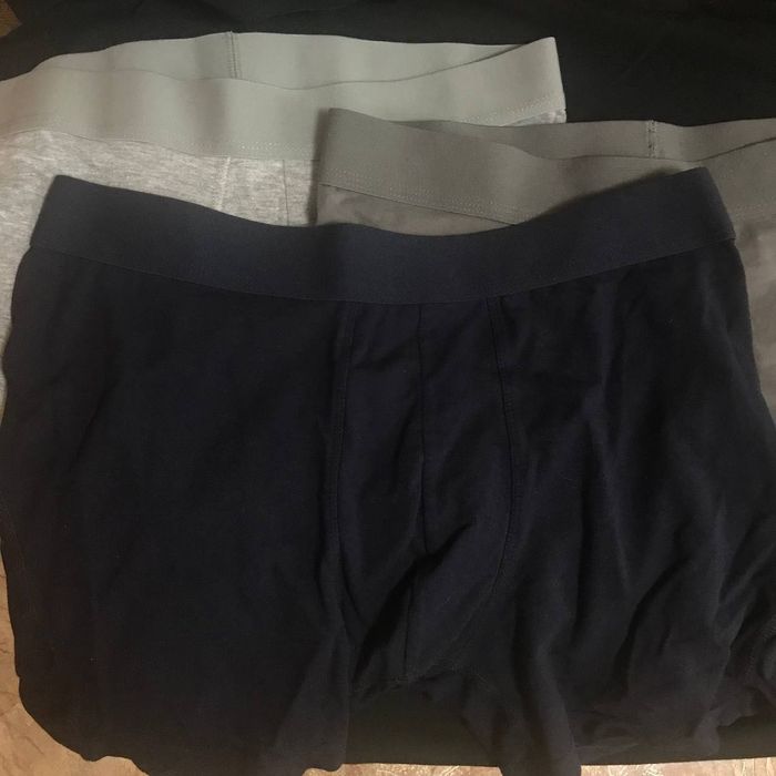 Комплект трусы-боксерки L H&M мужские черные и серые