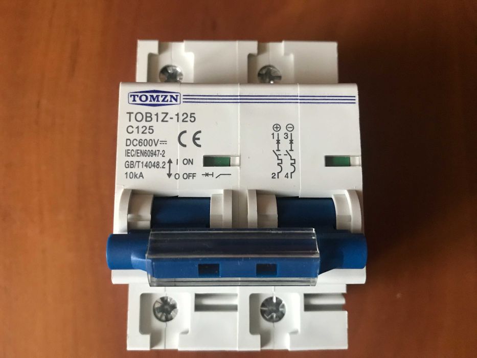 Продам автоматичний вимикач постійного струму TOMZN 2P DC 125A