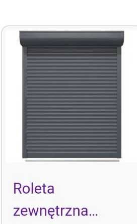 Roleta zewnętrzna z silnikiem antracyt.