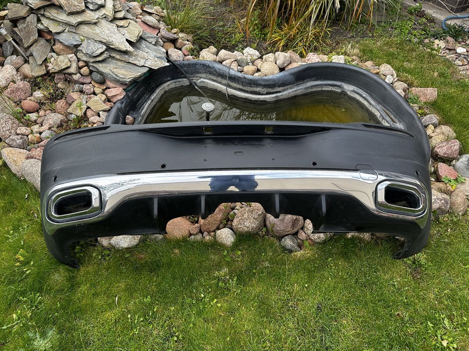 Mercedes GLE Coupe w167 amg dyfuzor zderzak chrom dokladka tyl tylna