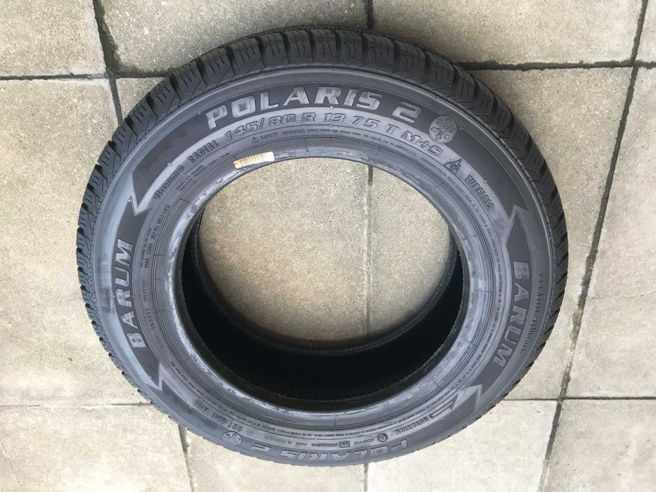 Opony zimowe 145/80/13 145/80R13 75T Barum Polaris 2 Jak nowe 4szt