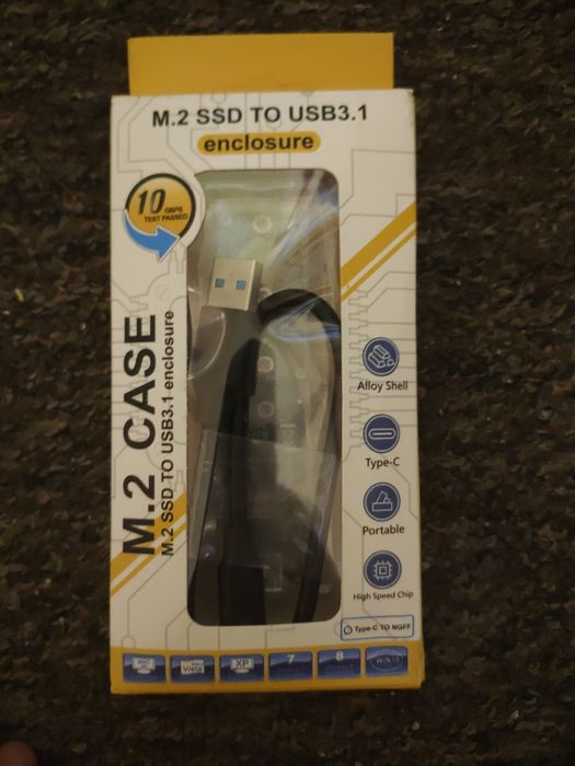 Obudowa do dysku SSD m.2 sata kabel USB c