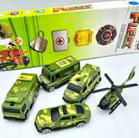 Nowy zestaw samochodzików wojskowych autka - zabawki