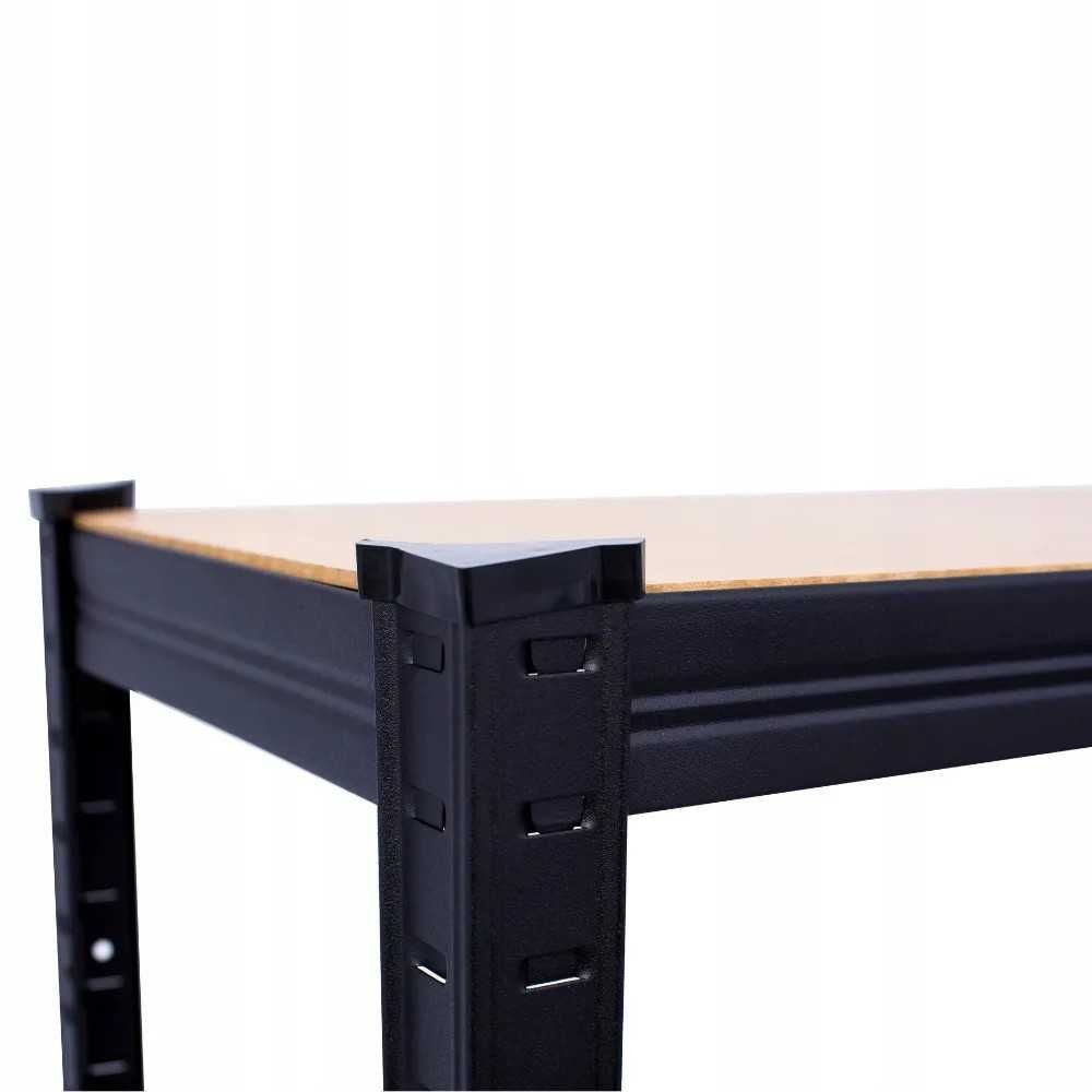 Regał Magazynowy Metalowy 3w1 180x90x40 cm 875kg 5 półek czarny