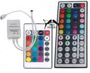 Sterownik Z Pilotem Do Taśmy LED RGB+W 44 przyciski Lub RGB 24 Przycis