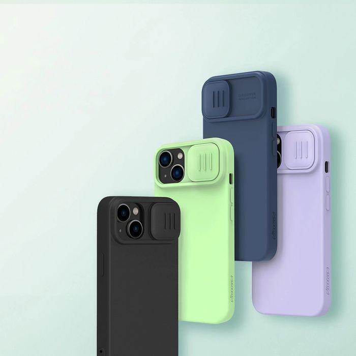 Nillkin CamShield Silky Silicone Case etui iPhone 14 Plus pokrowiec