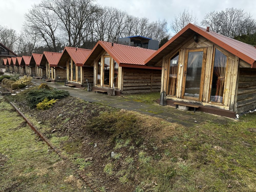 Dom domek letniskowy z bala. Sauna bania altanka beczka duńska kemping