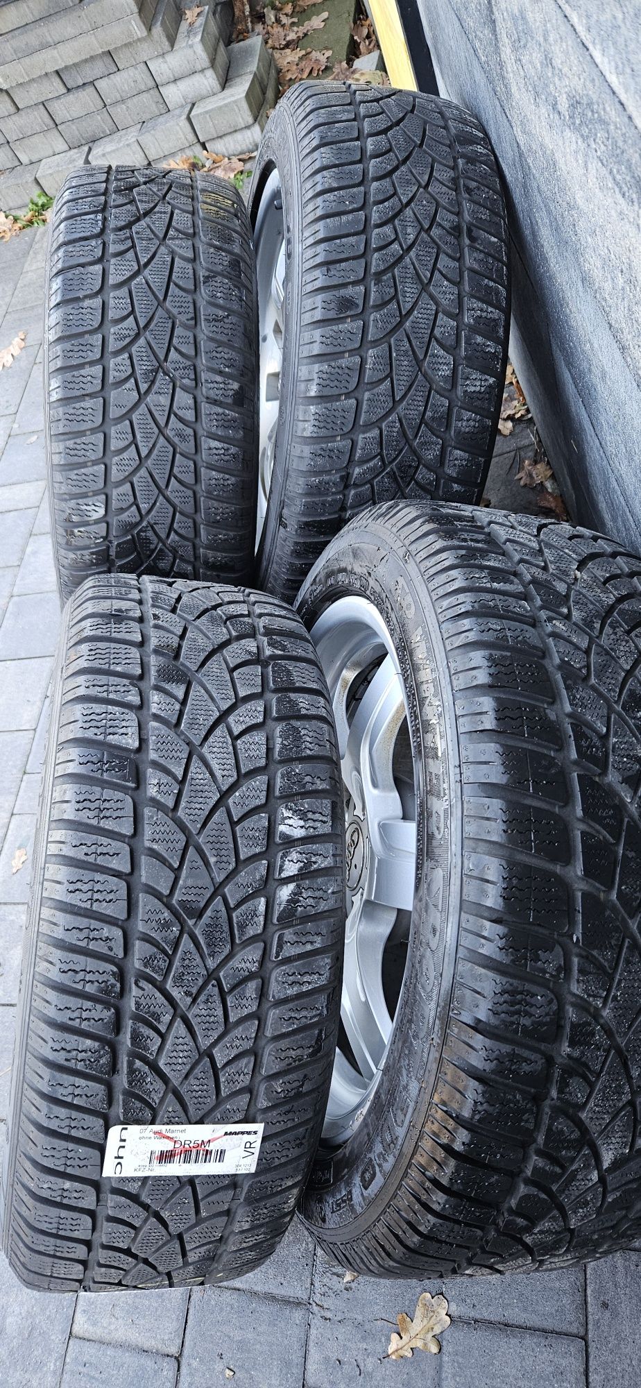 Alufelgi koła zimowe audi A5 8T0 7,5x17 5x112 et 28 225/50r17 dunlop