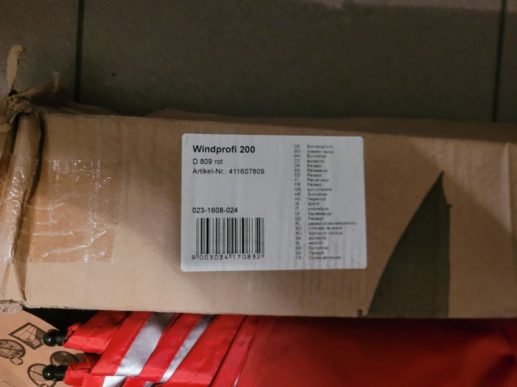 Nowy parasol WINDPROFI 2 m
