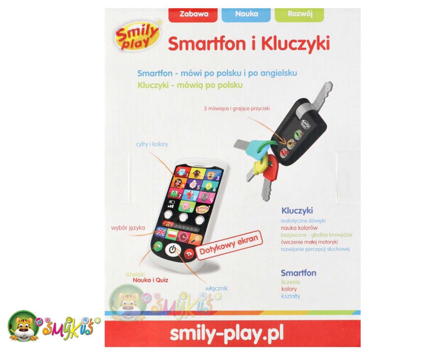 SMILY PLAY Interaktywne Kluczyki Smartfon SP83681