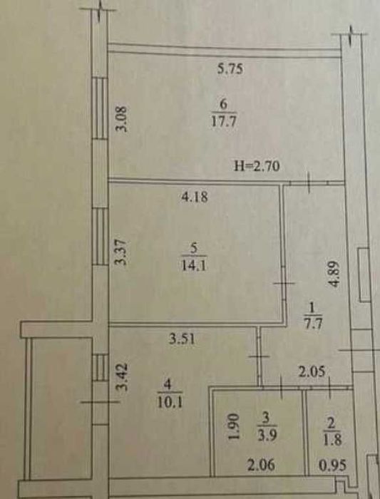 35000 ЖК Мира 2 Продам ЕДИНСТВЕННУЮ 2 комнатную квартиру S- 57м !AS