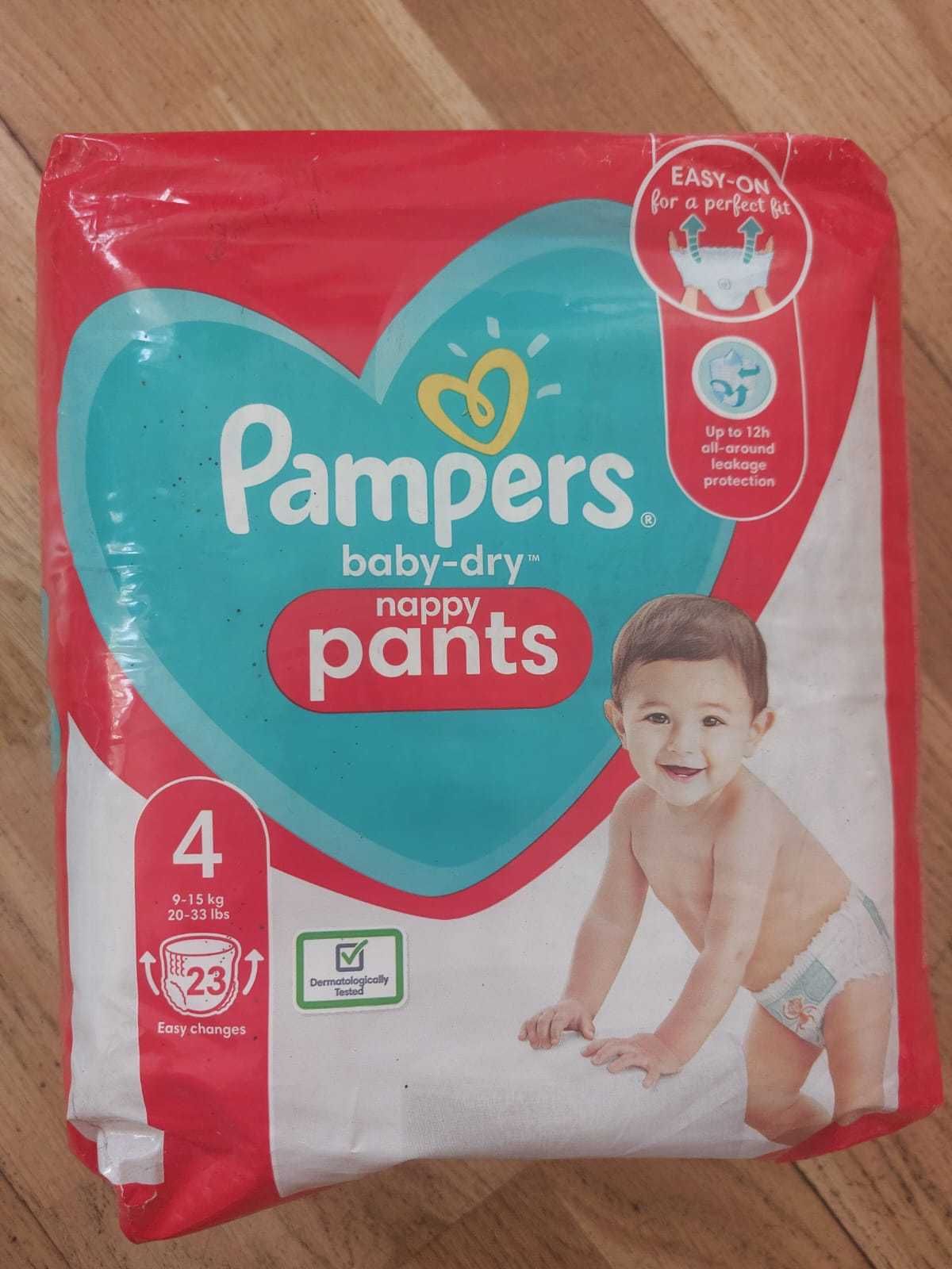 Pieluchy Pampers Baby dry nappy Pants rozm 4 (9-15kg) 23 szt
