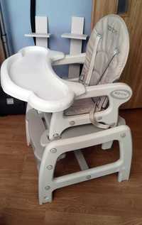 Krzesełko krzesło do karmienia fotelik bujany bujak stolik 3w1 ECOTOYS