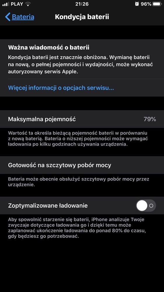 iPhone 6+ 6Plus 6 plus bateria oryginalna z demontażu 79% 5s se 7 8 X