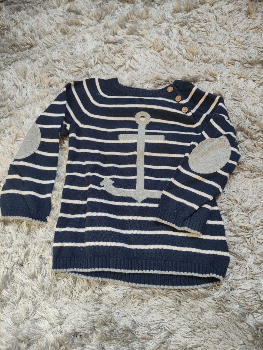 Sweter chłopiec Paski H&M 92 cm jesień zima