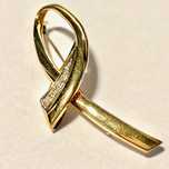 Złota BROSZKA 14K - duża elegancka piękne kamienie!
