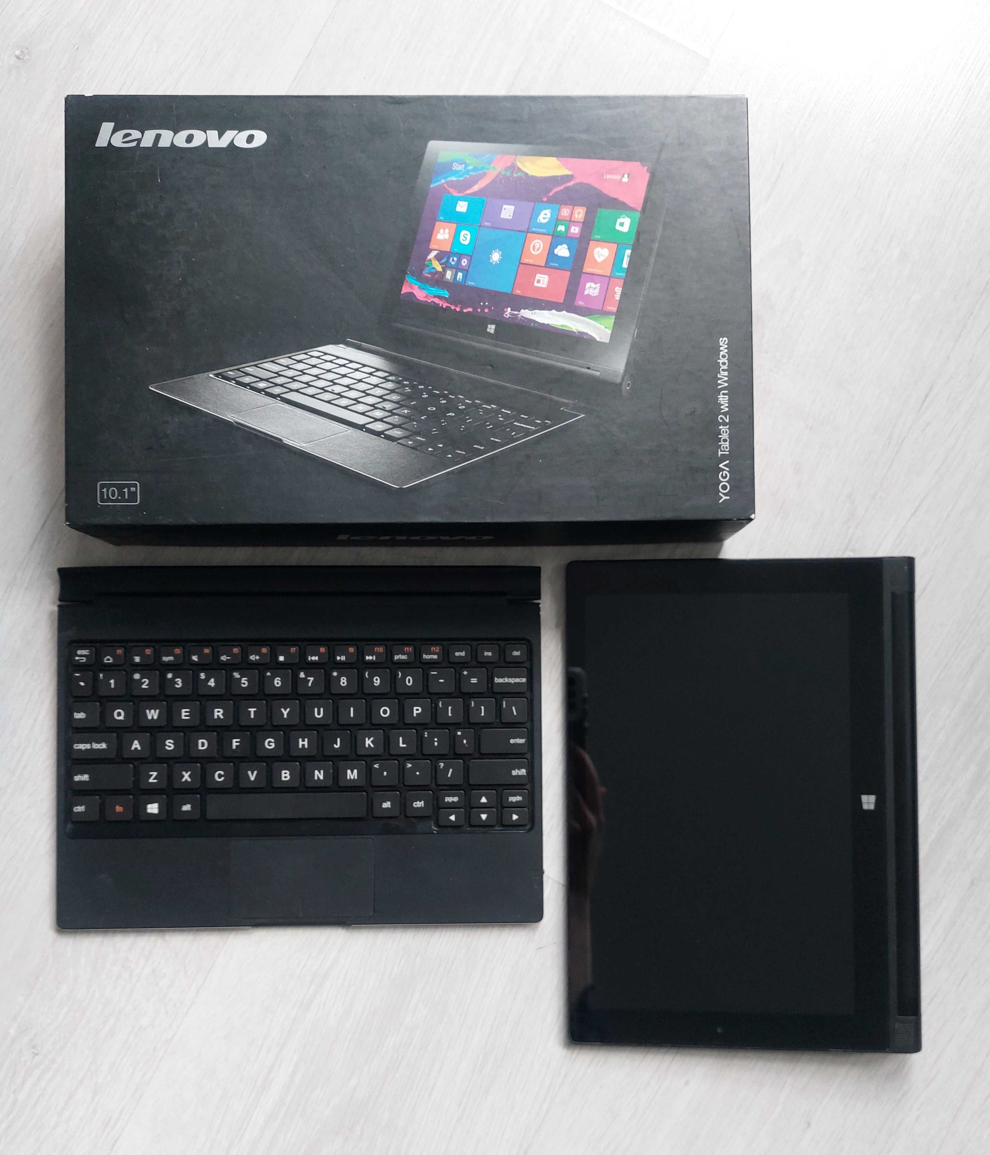 Tablet Lenovo Yoga 2 z klawiaturą bluetooth Windows ładowarka