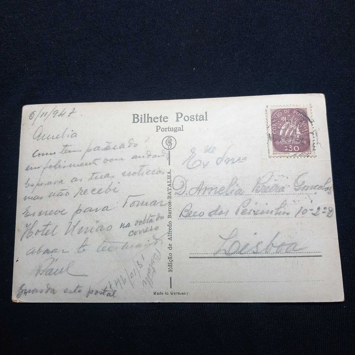 Postal ilustrado da Batalha