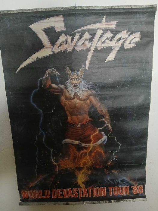 Plakat Savatage 1988- World Devastation Tour-oryginał