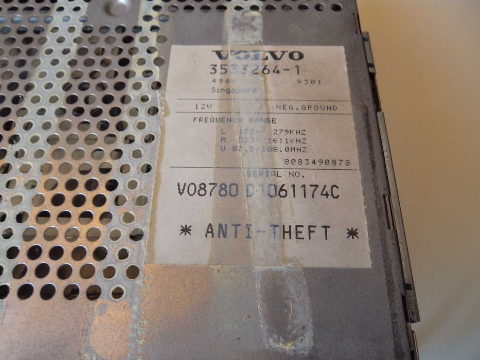 Radio Volvo 480 turbo