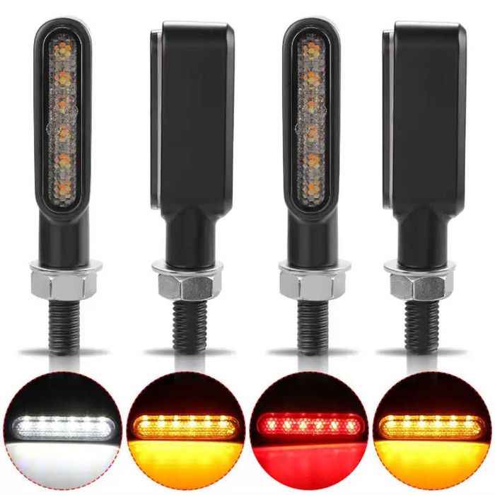 Conjunto de Piscas Dinâmicos LED com Luz de Presença - 6 LEDs