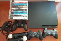 Consola ps3, comandos, camera e jogos