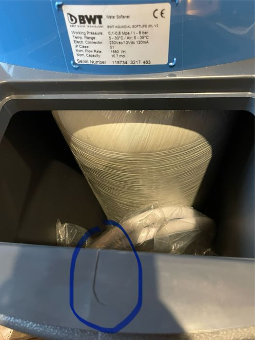 Фільтр води BWTAQSL20UA, BWT AQUADIAL softlife 20, perla L, PS20UA