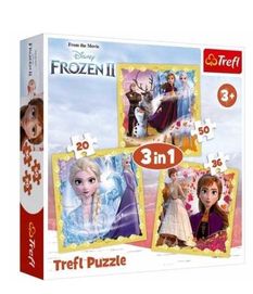 TREFL puzzle dla dzieci 3w1 Frozen 2 Kraina Lodu dzien dziecka NOWE