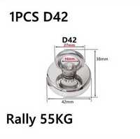 Мощный поисковый неодимовый магнит с кольцом тяга до 55 кг kg