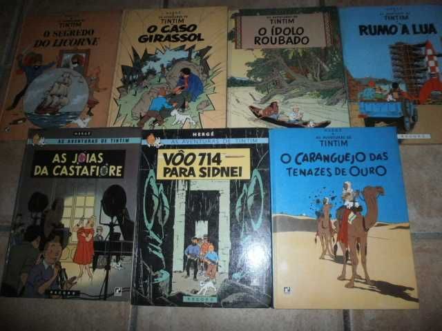 bd-37 álbuns-tintim,cédric,vaillant