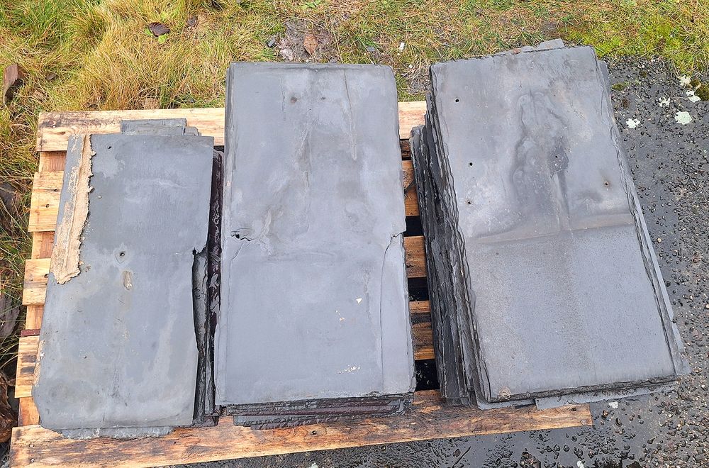 200 szt. stary poniemiecki łupek – ogród / dekoracje itp.