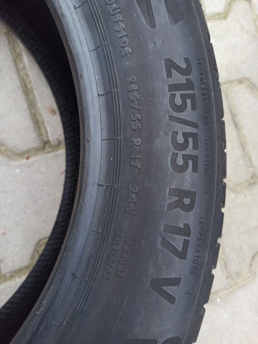 Opony letnie NOWE 17 cali 215/55 R17 CONTINENTAL