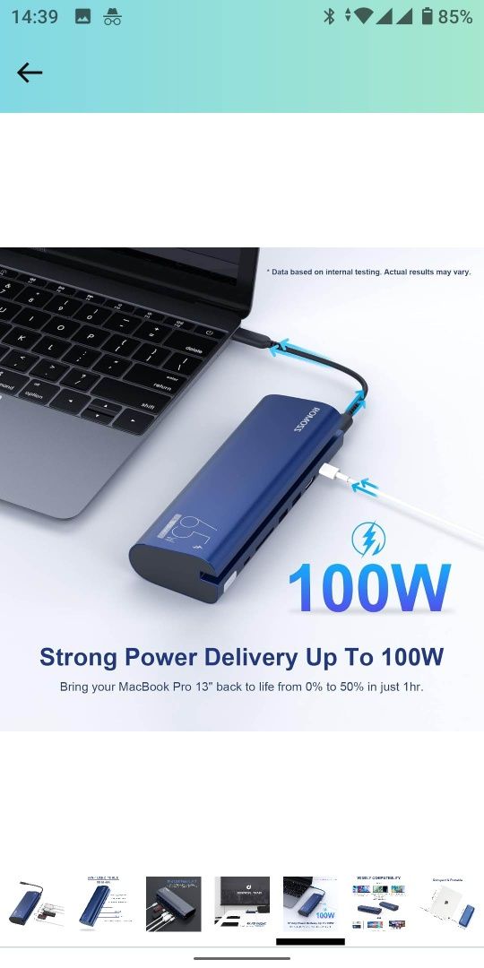 ROMOSS 65w Power Bank Hub  18000mAh підтримка 100W PD