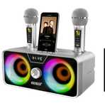 Przenośny Głośnik Karaoke 2 Mikrofony Bluetooth