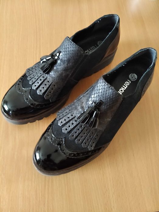 Remonte, Ремонте, чорні оксфорди, 38 розмір.