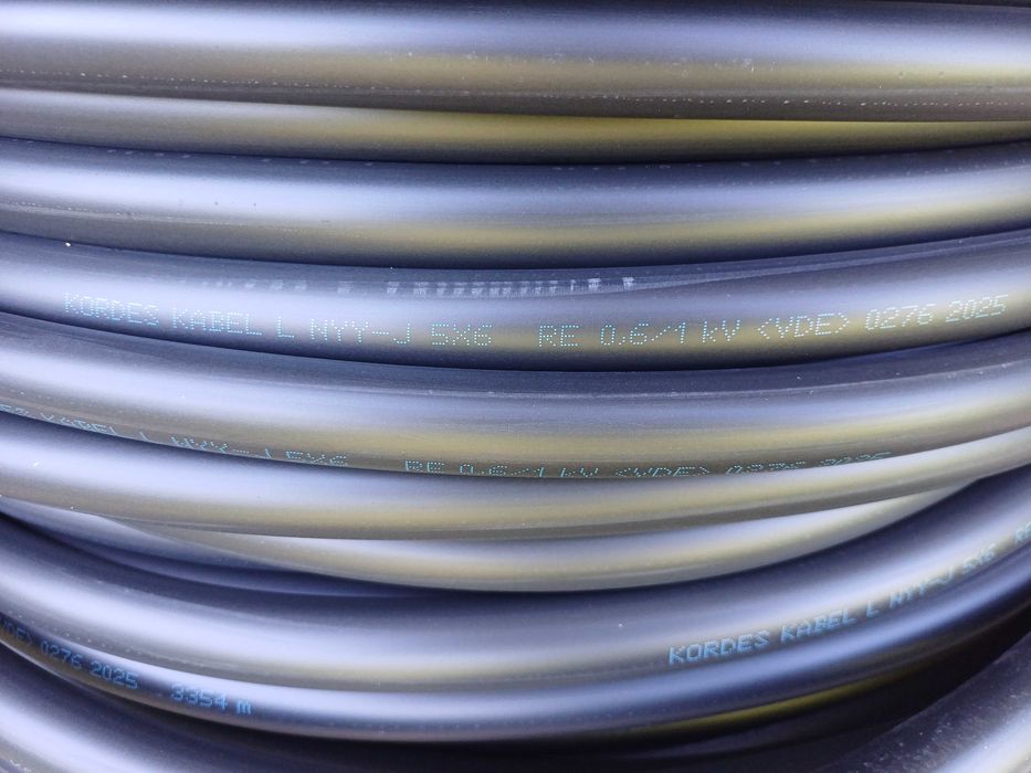 Przewód elektryczny 5x6mm niemieckiego producenta