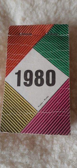 Oryginalny kalendarz PRL zdzierak 1980 roku cały