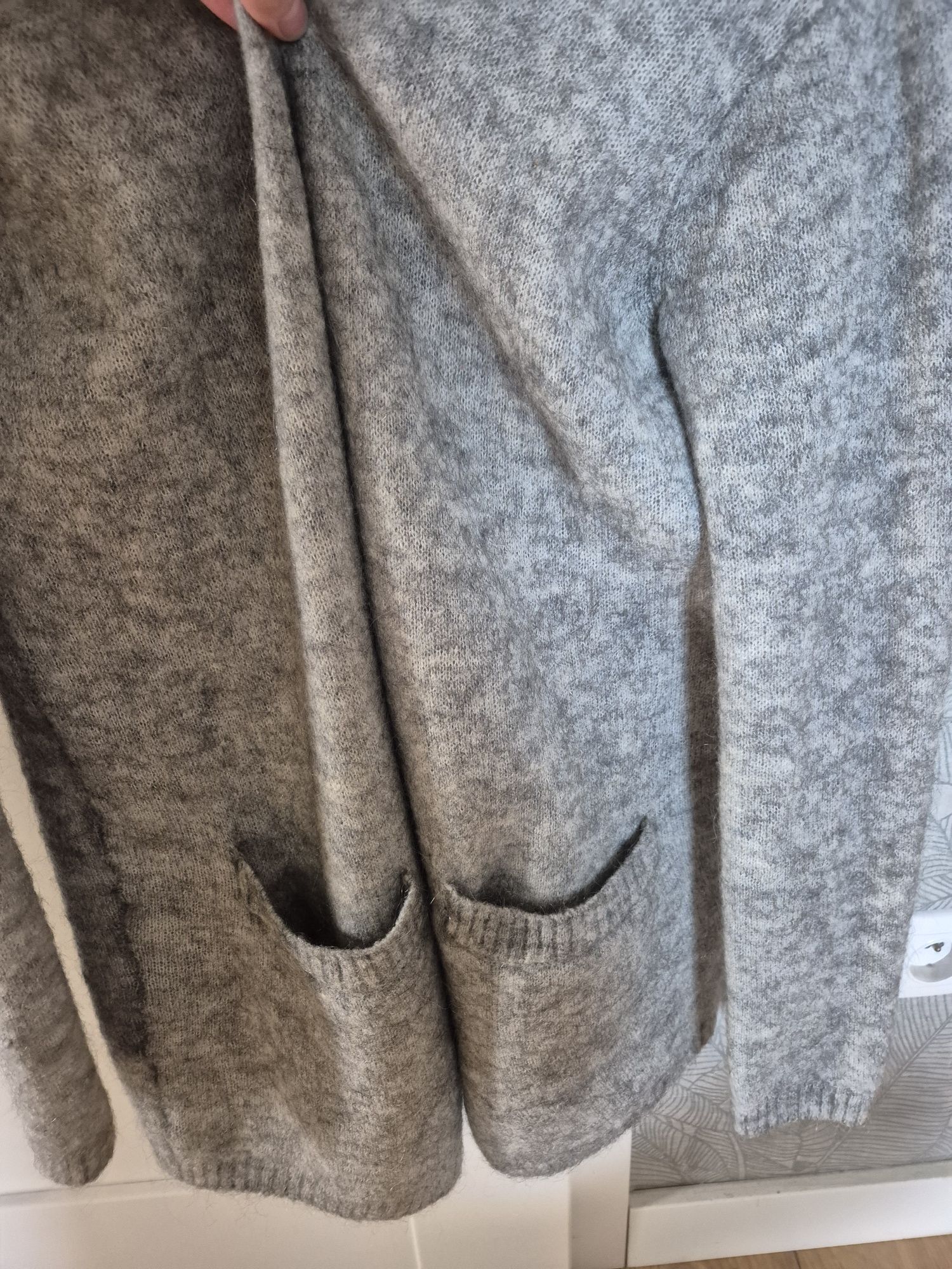 Sweter Moher Wełna H&M S/M