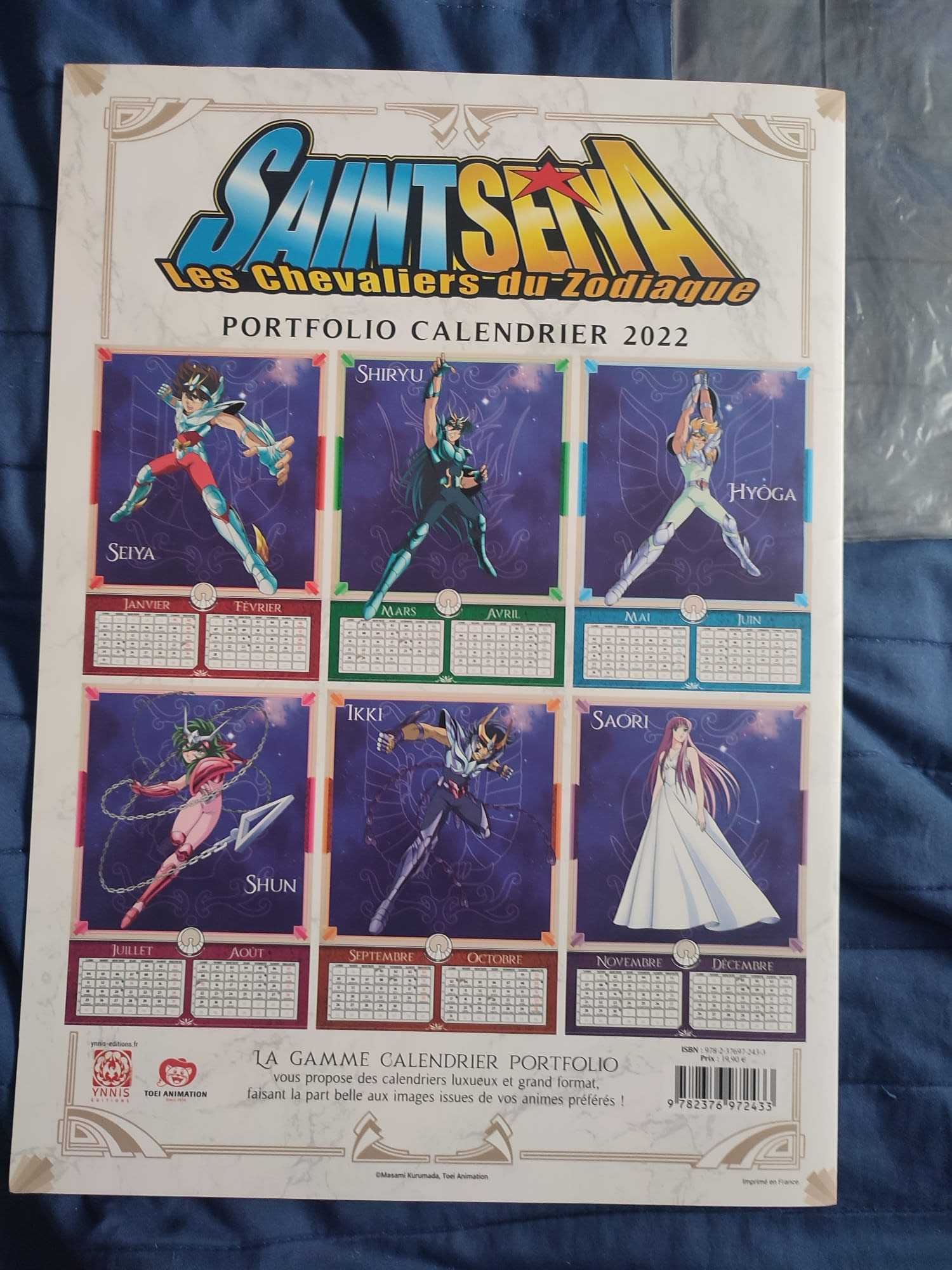 Calendário Saint Seiya 2022 – Edição de Colecionador – Como Novo