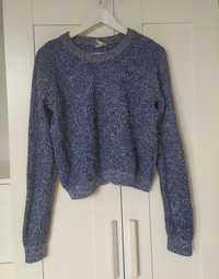 Sweter krótszy, szerszy fason, melanż r. M H&M