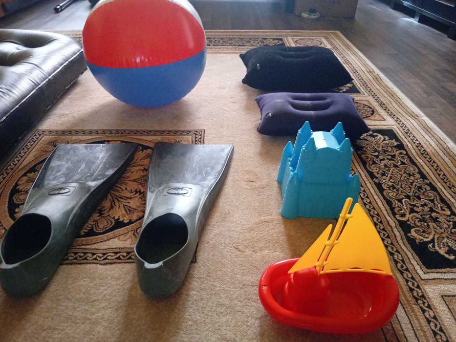 płetwy materac dmuchany piłka plażowa zabawki rowerowe akcesoria