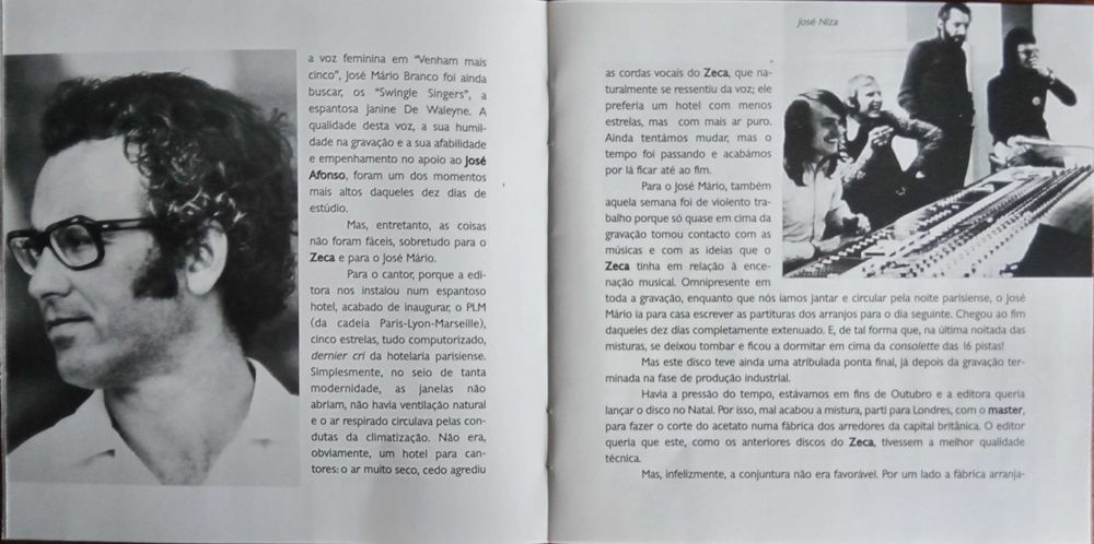 José Afonso	- - - - -		Venham Mais Cinco	- - - - -	CD