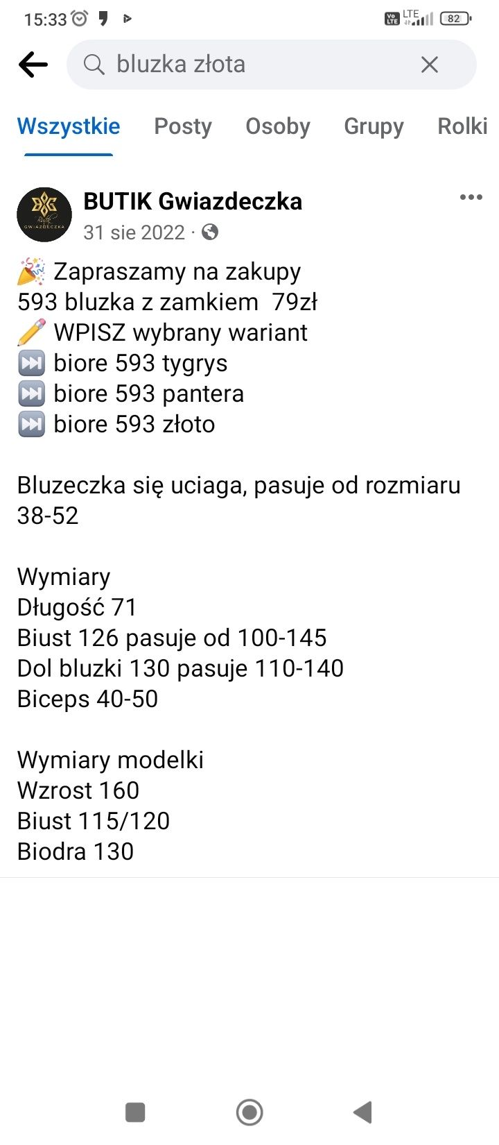 Bluzka Plus size