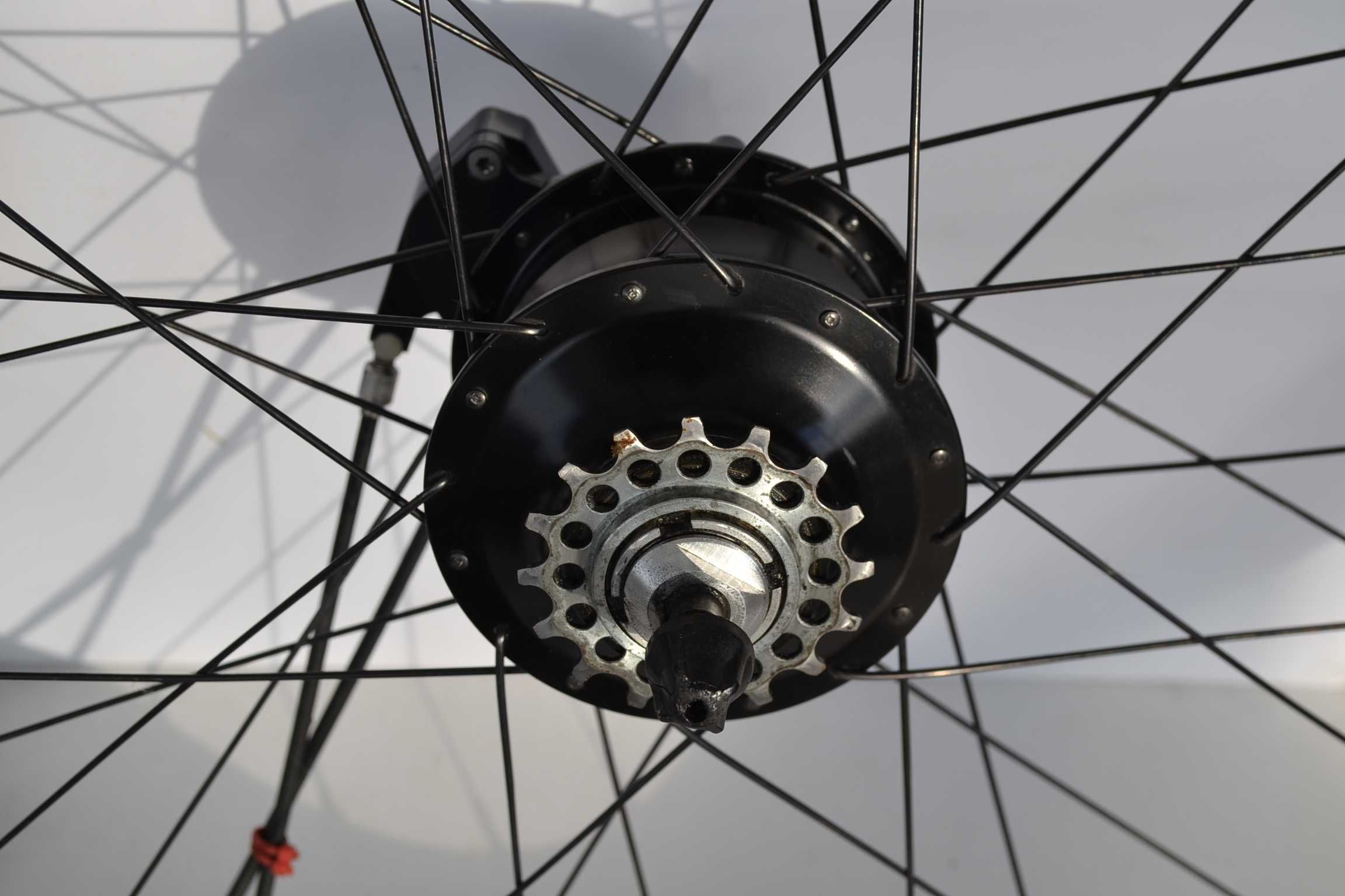 kompletny zestaw ROHLOFF speedhub 500/14 + korby  stan bdb polecam