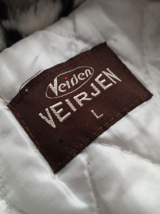 Płaszcz / futro / futerko czarno białe