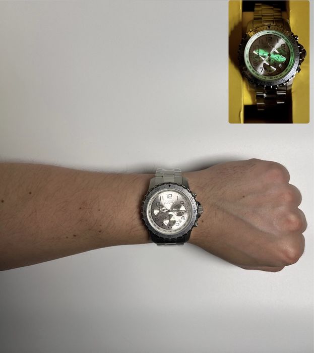 Invicta 6620 pro diver годинник інвікта хронограф часы Ø45мм
