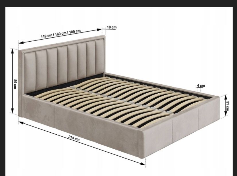 Łóżko tapicerowane 160x200