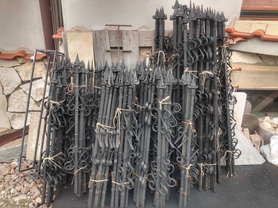 używane tralki ogrodzeniowe metal / tworzywo działka, kojec, 20 metrów